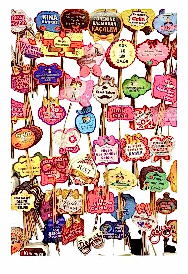 Happyland 15 Adet Kına Düğün Nişan Bekarlığa Veda Bride To Be Pankart Konuşma Kartı Çubuklu Konuşma Balonları Fotoğraf Çekimi Kartları