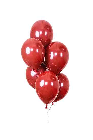 Happyland 10 Adet Kırmızı Krom Balon