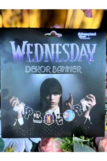 Happyland Wednesday Addams Dekoratif Banner 1 Adet Banner Yazı