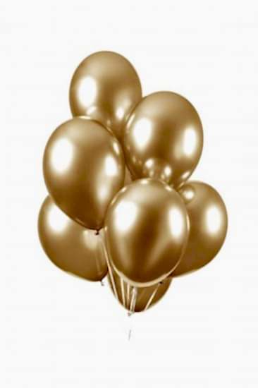 Happyland 10 Adet Gold Krom Balon