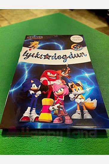 Happyland Sonic Kirpi Sonic İyiki Doğdun Yazısı Dekoratif Kaligrafi New Banner Iyiki Doğdun Yazısı