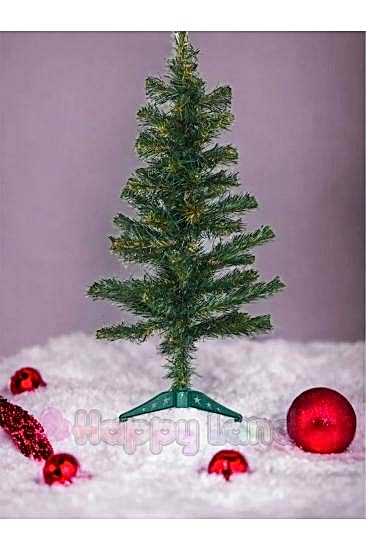 Happyland Yılbaşı Çam Ağacı 60 Cm 56 Dal Yılbaşı Ağacı Mini Boy Masa Üzeri Yeni Yıl Ağacı 