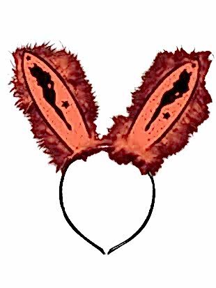 Cadılar Bayramı Halloween Kırmızı Tavşan Kız Parti Taçı&nbsp;