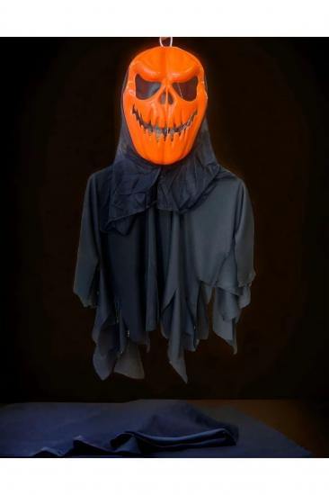 Happyland Halloween Balkabağı Siyah Pelerinli Dekor Asma Süs Cadılar Bayramı Dekor Asma Süs