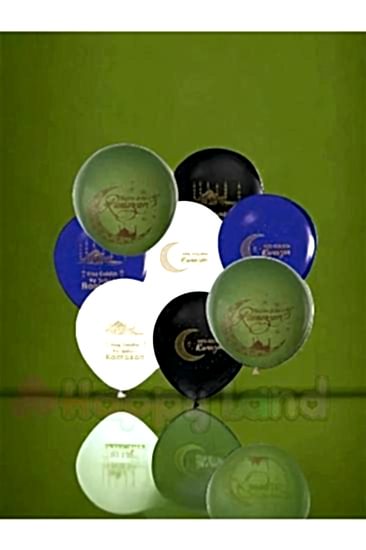 HappylandRamazan Ayı Hoşgeldin Ramazan Baskılı 10 Adet Balon Ramazan Balon