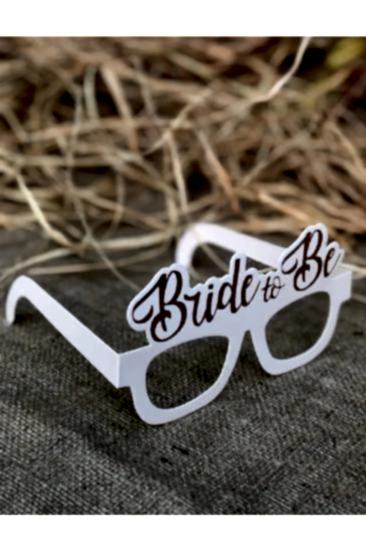 Happyland Bride To Be Beyaz - Rose Gold Bekarlığa Veda Partisi Konsept Kuşak + Gözlük + Taç 3’lü Set
