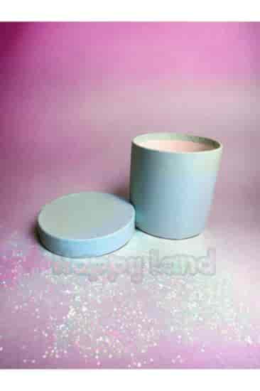 Happyland Silindir Hediye Küçük Boy Su Yeşili Renk Hediyelik Kutu Silindir Hediye Kutusu 10x10 cm