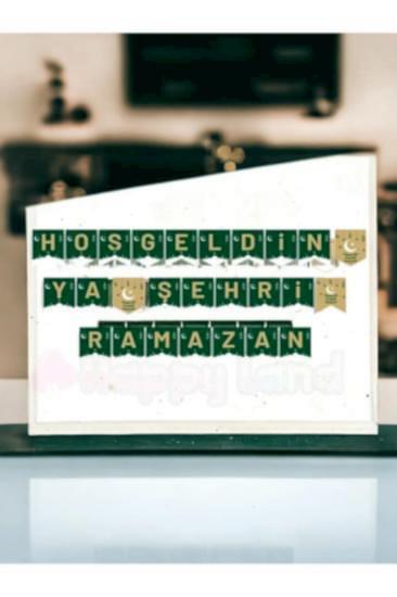 HappylandRamazan Ayı Hoşgeldin Ya Şehri Ramazan Yazısı Zarflı Banner Yazı Ramazan Süsleri