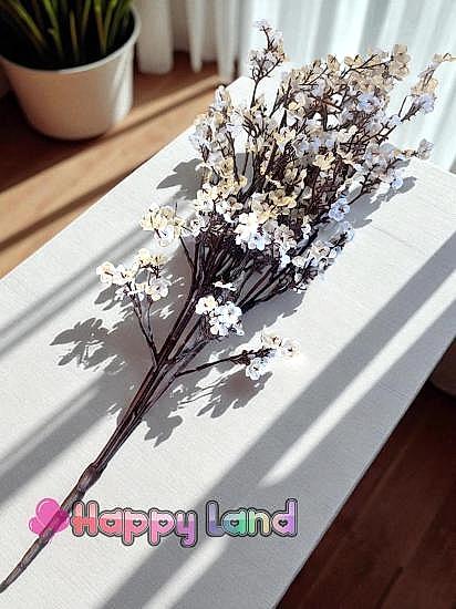 Happyland Yapay Beyaz Bahar Dalı 55 cm Japon Kiraz ÇİÇEĞİ