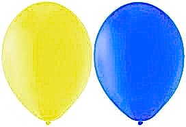 50 Adet Metalik Sedefli Kaliteli SARI - LACİVERT Karışık Balon