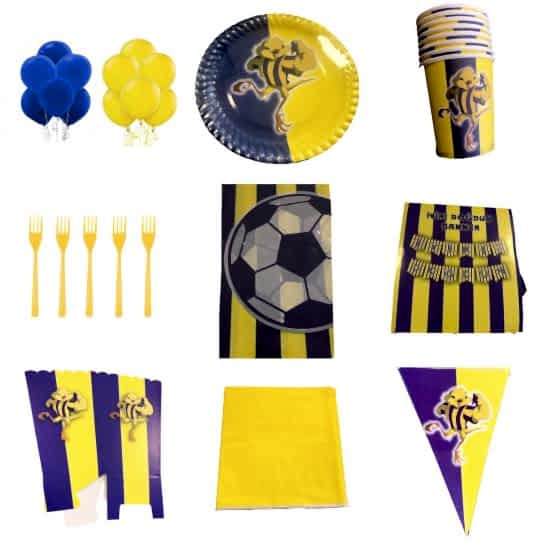 Happyland Sarı Kanarya Doğum Günü Partisi Seti FB  Takım 10 Parça Sarı Lacivert Parti Seti