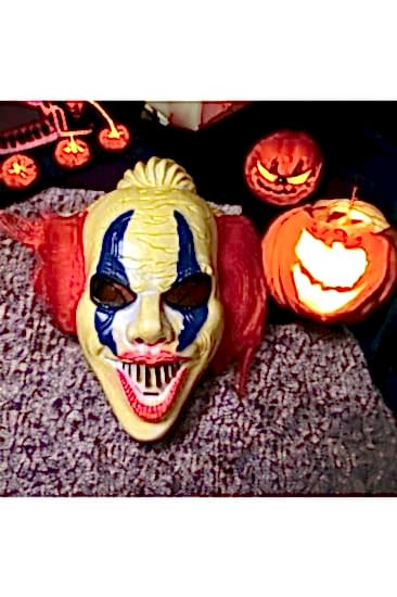 Happyland Halloween Korkunç Maske Balo Maskesi Kırmızı Renk Punny Cadılar Bayramı Maske Mask