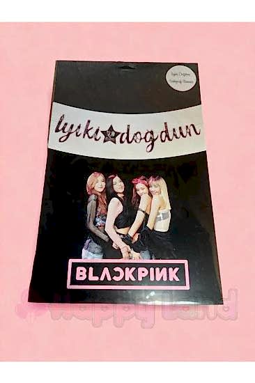 Happyland Black Pink Dekoratif Kaligrafi New Banner Iyiki Doğdun Yazısı 1 Adet Banner Yazı