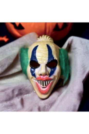 Happyland Halloween Korkunç Maske Balo Maskesi Yeşil Renk Punny Cadılar Bayramı Maske Mask