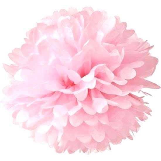 Happyland 1 Adet Pembe Renk Pelur Kağıt Ponpon Çiçek 25 cm Asma Süs﻿
