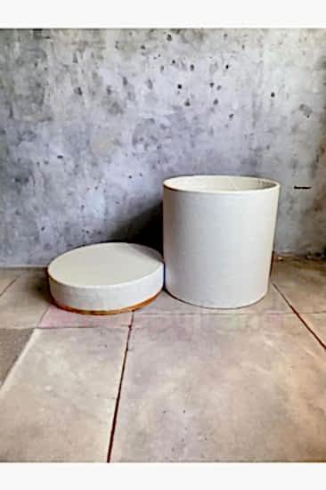 Happyland Silindir Hediye Kutusu Beyaz Renk Hediyelik Kutu Silindir Hediye Kutusu 10x10 cm 