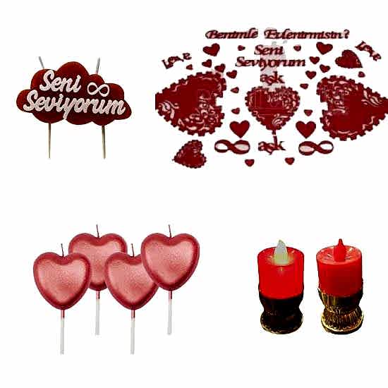 Happyland Benimle Evlenir Misin Evlilik Teklifi Yıl Dönümü Romantik Set Amerikan Servisli Aşk Temalı Set