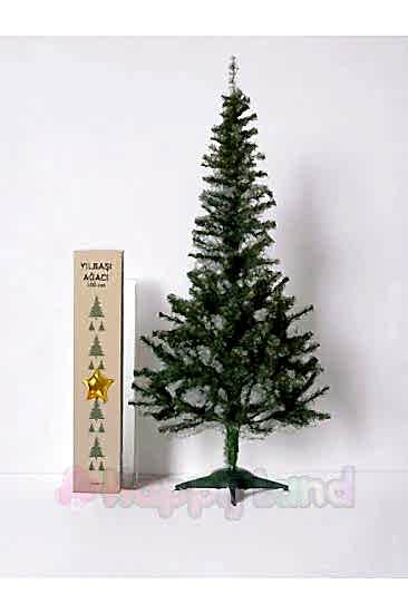 Happyland Yılbaşı Çam Ağacı 150 Cm 220 Dal Kutulu Plastik Ayaklı Yılbaşı Ağacı 