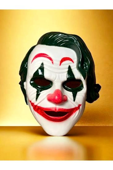 Happyland Halloween Joker Maske First Cadılar Bayramı Plastik Korkunç Maske Joker Mask