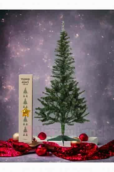 Happyland Yılbaşı Çam Ağacı 150 Cm 220 Dal Kutulu Plastik Ayaklı Yılbaşı Ağacı 
