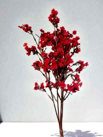 Happyland Yapay Kırmızı Bahar Dalı 55 Cm Kırmızı Renk Japon Kiraz Çiçeği