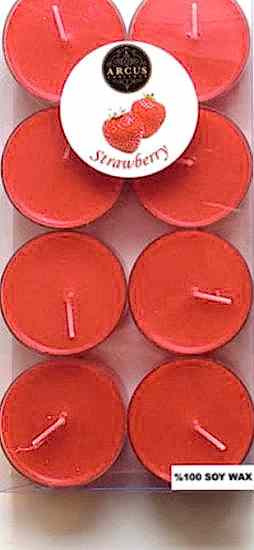 Happyland 8 Li Çilek Kokulu Tealight Mum