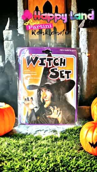 Halloween Cadı Kostüm Seti