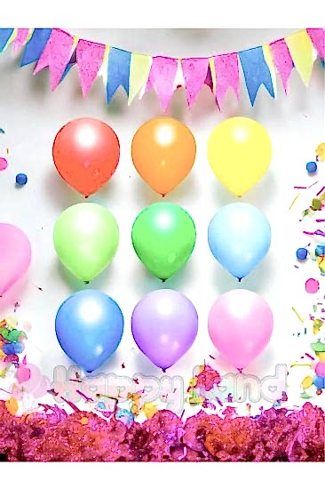 Happyland Okuma Bayramı Seti ( Okuma Bayramı Yazı ve 10 adet renkli balon )