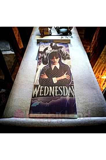 Happyland Wednesday Addams Masa Örtüsü Doğum Günü Wednesday Masa Örtüsü