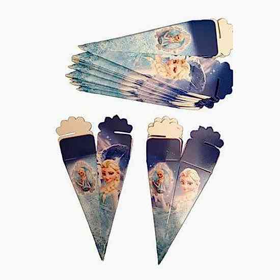 Frozen Temalı Doğum Günü Konseptli Külah 50 Adet