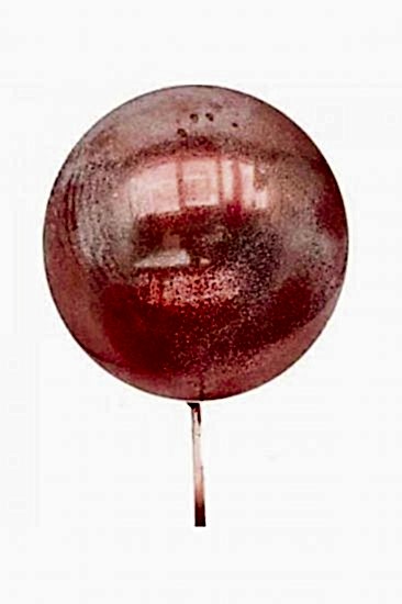 Kırmızı Simli Yuvarlak Şeffaf Balon 24 İnç