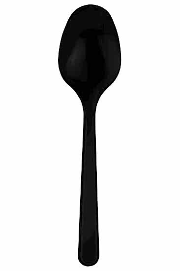 Siyah Plastik Kaşık 25’li