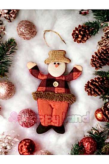 Happyland Yılbaşı Kardanadam Asma Süs Yılbaşı Ağacı Süsü Kardanadam Yeni Yıl Dekor