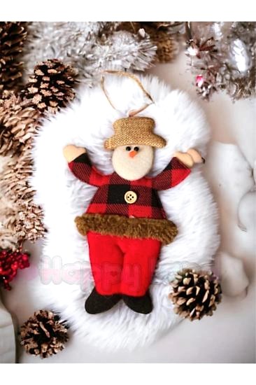 Happyland Yılbaşı Kardanadam Asma Süs Yılbaşı Ağacı Süsü Kardanadam Yeni Yıl Dekor