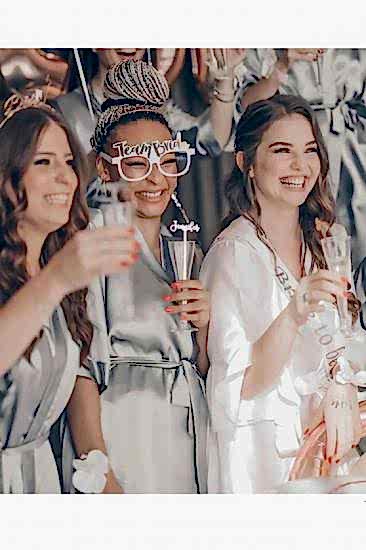 Happyland Bride Konsept Gözlük Rose Gold Bride To Be Yazılı Beyaz Bekarlığa Veda Partisi 8 Adet