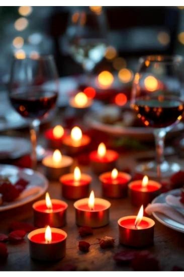 Happyland Kırmızı Tealight Mum 50 ’li Yuvarlak Tealight Mum Dekor Mum