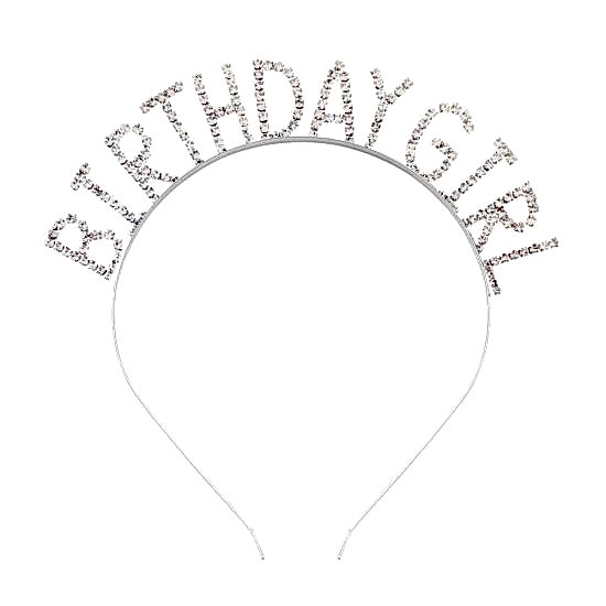 Happyland BIRTHDAY GIRL METAL TAŞLI TAÇ GÜMÜŞ