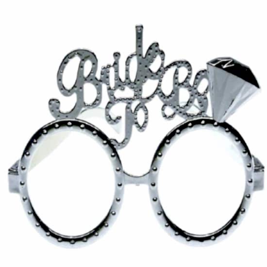 Happyland Bride To be Plastik Gözlük Gümüş