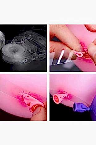 Happyland  Makaron pastel renkler  Karışık renk Balon 50 Adet  Ve Balon Zincir Aparatı 5 Mt