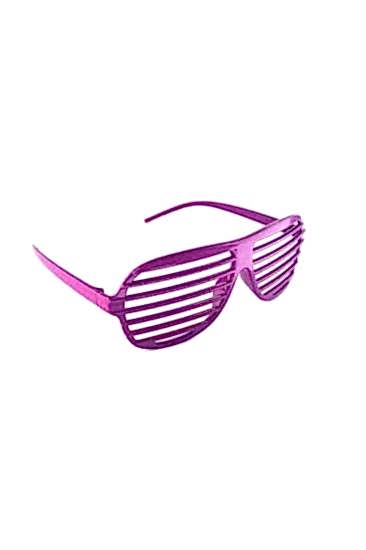 Happyland Parti Gözlüğü Panjurlu Renkli Eğlenceli Cool Gözlük Party Gözlüğü Mor