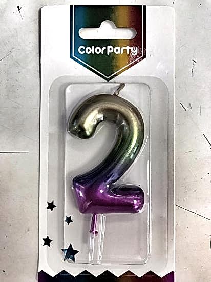 Happyland 2 Rakam Metalik Renkli Pasta Mumu