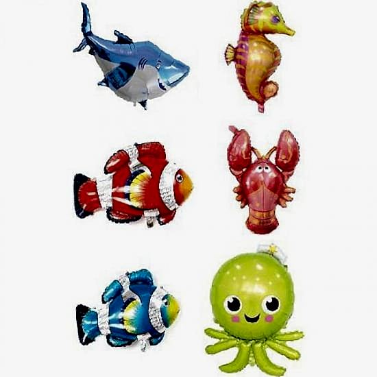 Happyland 6 Lı Okyanus Canlıları Folyo Balon Set