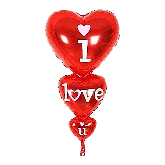 Happyland I Love You 3’lü Kalp Folyo Balon