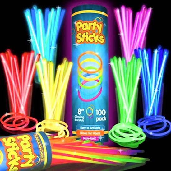 100 Adet Fosforlu Işıklı Çubuk Glow Stick Dügün Parti Eğlence