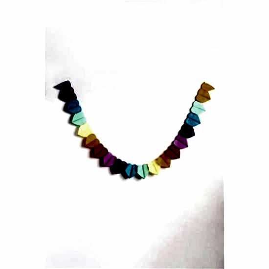 Happyland Çok Renkli Kalp Banner 3 Metre