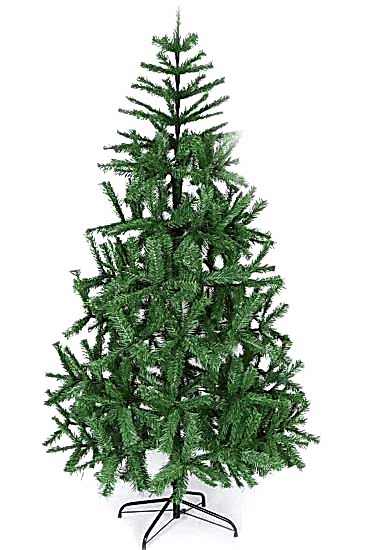 Happyland Cansüs 180 cm Lüks Yılbaşı Ağacı Kraft Kutulu Dal Metal Ayak Yılbaşı Süsleri Yılbaşı Ağacı