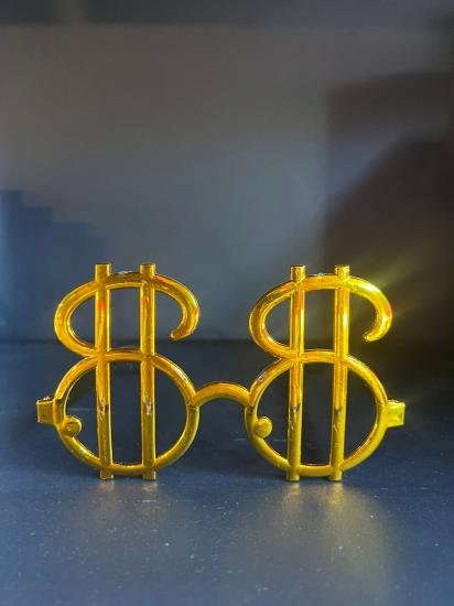 Happyland Dolar İşaretli Gold Plastik Partİ Gözlüğü