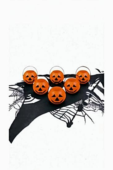 Happyland Halloween 6’lı Balkabağı Mumluk Happy Halloween Mumluk 6 adet