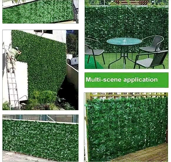 Happyland Yapay Çiçek Sarmaşık Asma Yaprağı Dekorasyonu Paravan Yapay Sarmaşık 100x300 cm Fon Dekor