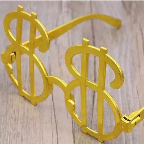 Happyland Dolar İşaretli Gold Plastik Partİ Gözlüğü
